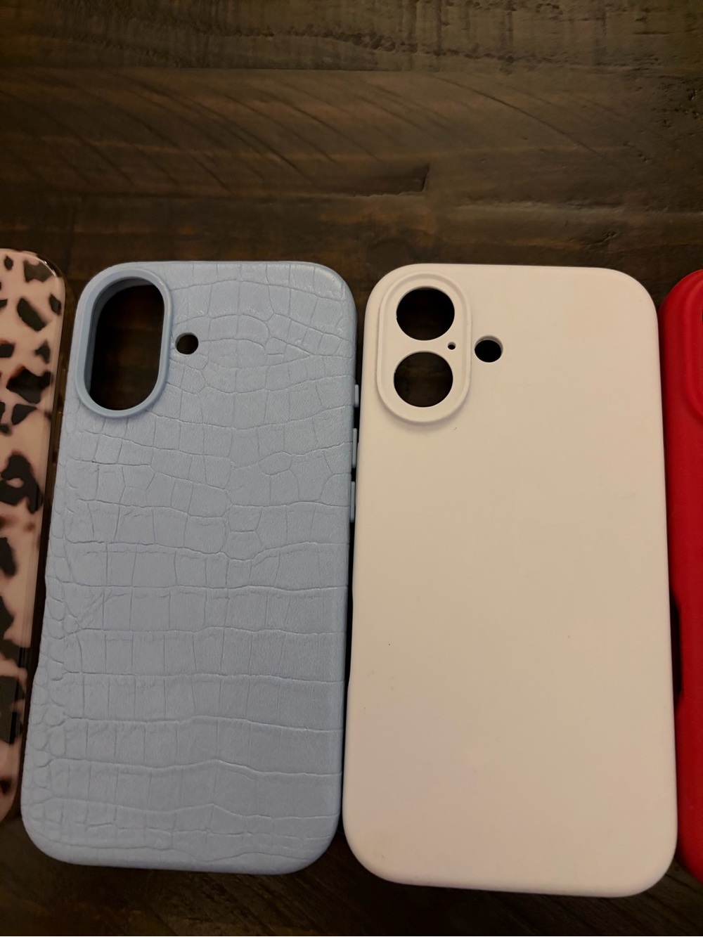 Assorted Multi-Color iPhone Cases - Red, Green, White, Blue, Pink, Patterned - Picture 4 of 6